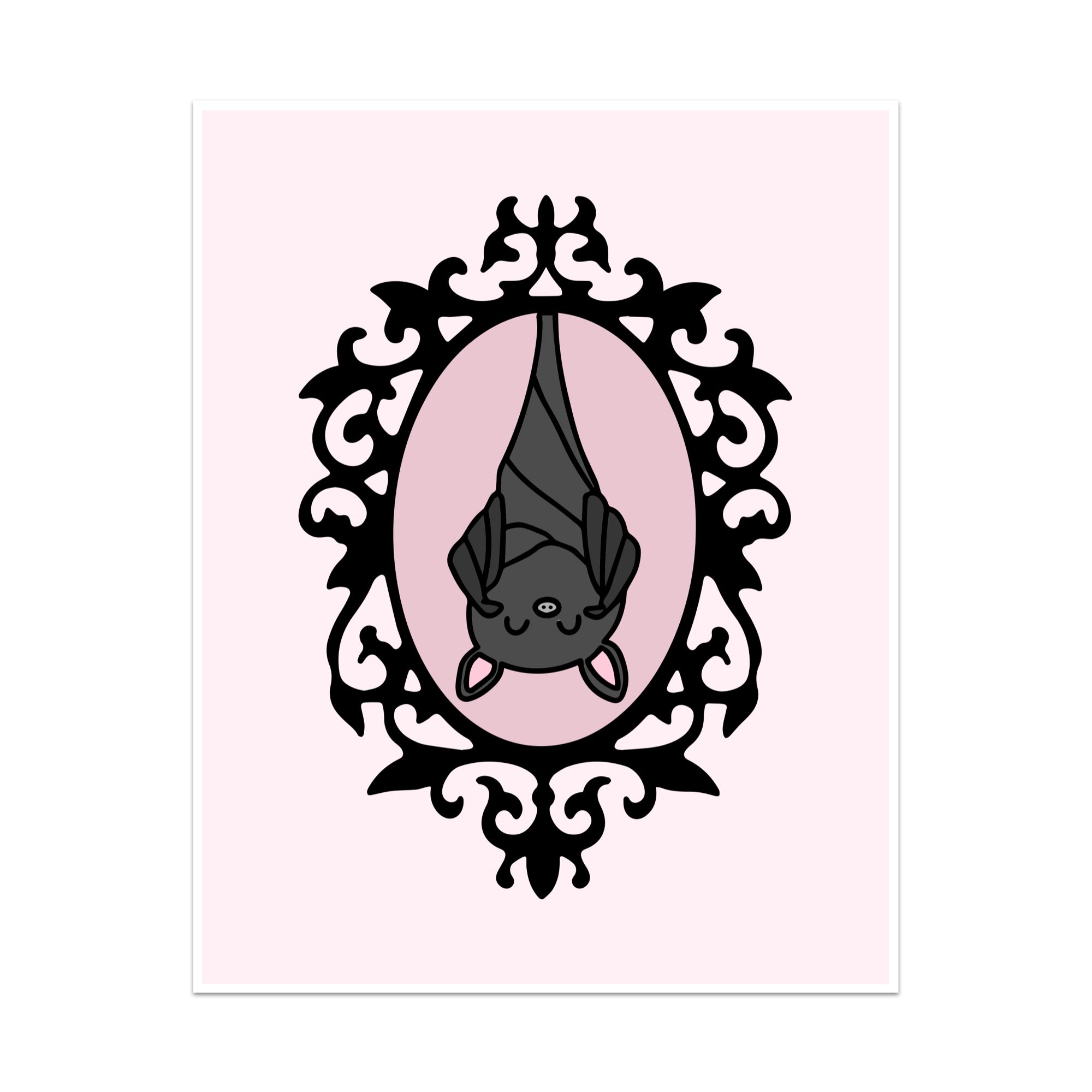 Vintage Bat Unframed Art Print