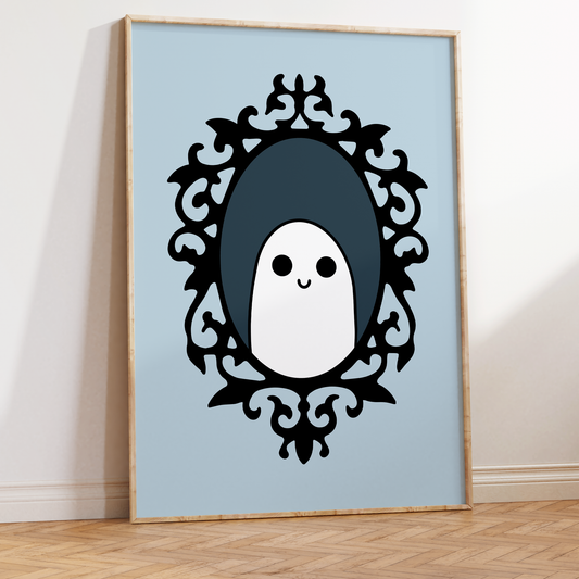 Vintage Ghost Unframed Art Print
