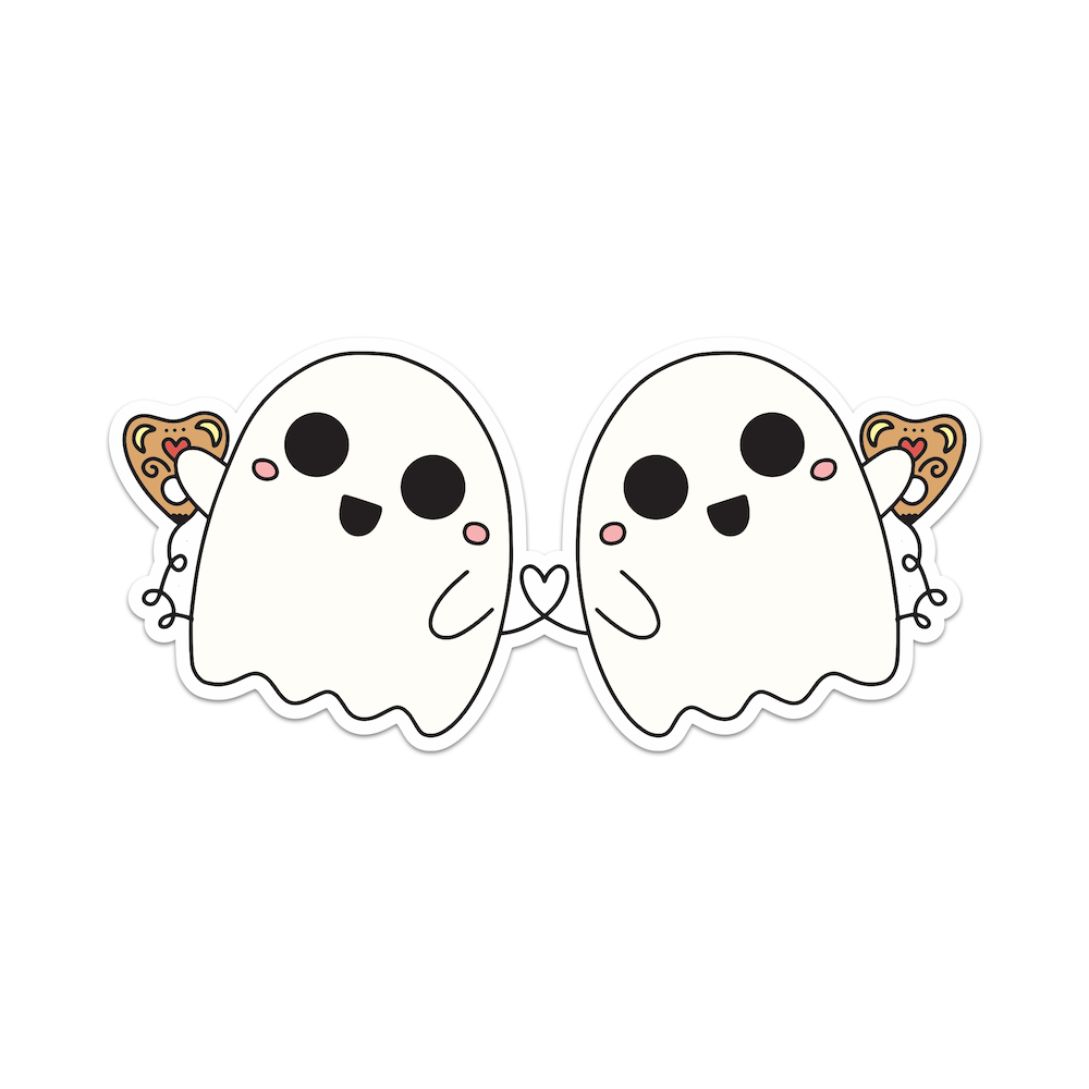 Walkie Talkie Ghost Vinyl Sticker