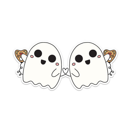 Walkie Talkie Ghost Vinyl Sticker