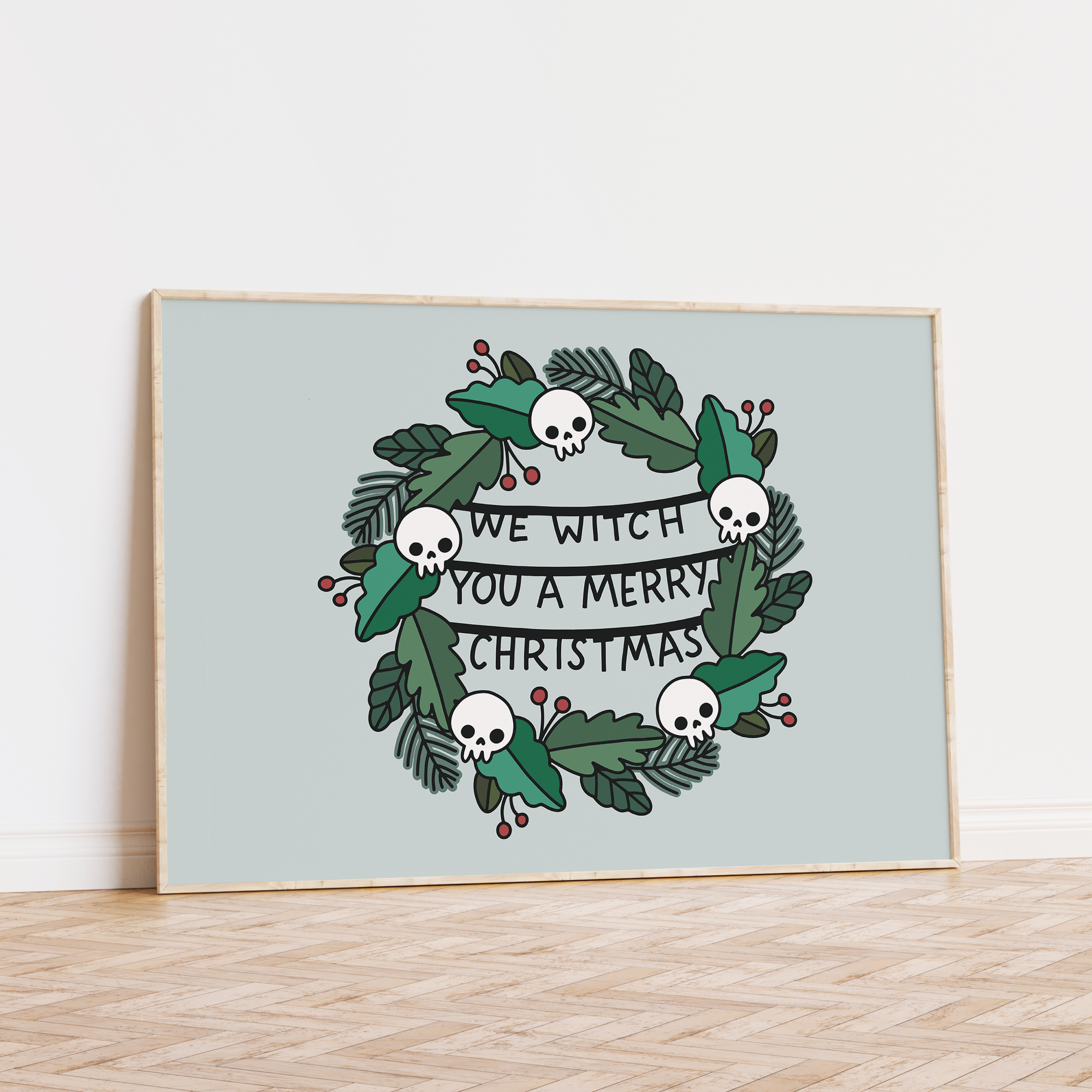 We Witch You a Merry Christmas Unframed Art Print