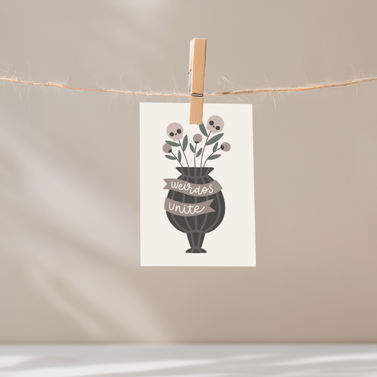 Weirdos Unite Unframed Mini Art Print