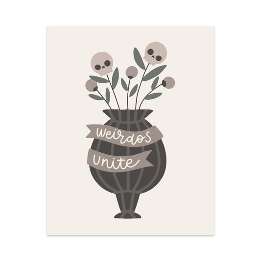 Weirdos Unite Unframed Art Print
