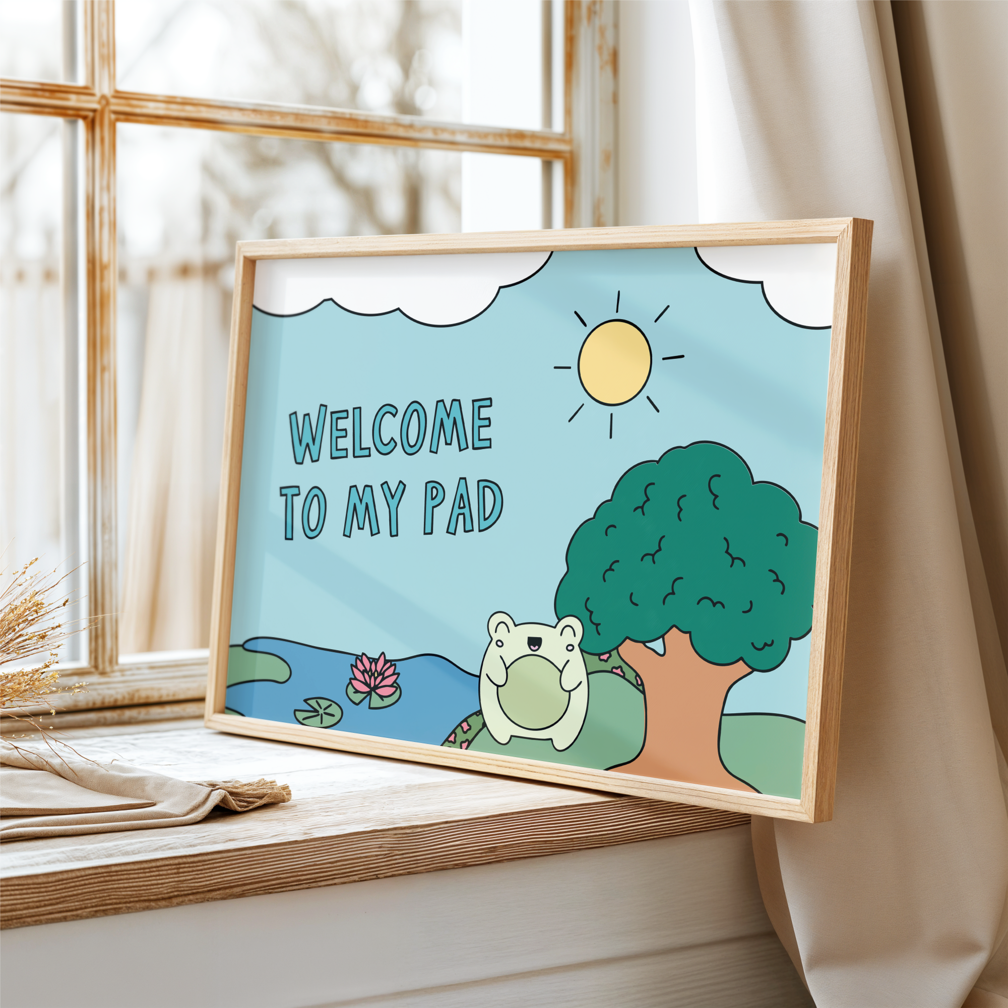 Welcome To My Pad Unframed Art Print