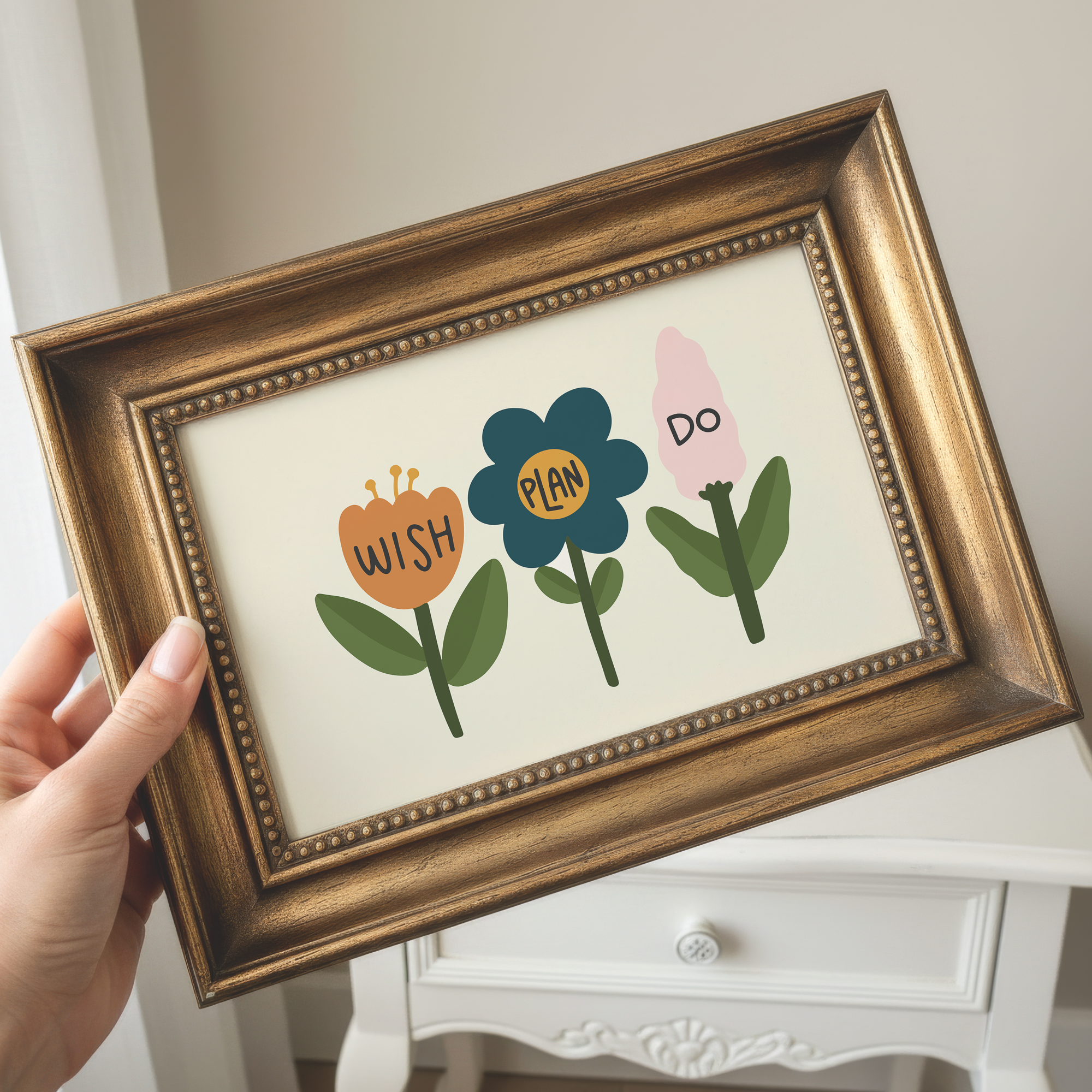 Wish Plan Do Unframed Art Print