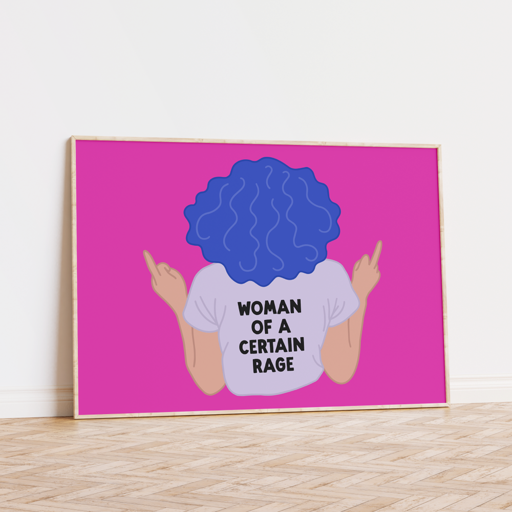 Woman of a Certain Rage Unframed Art Print