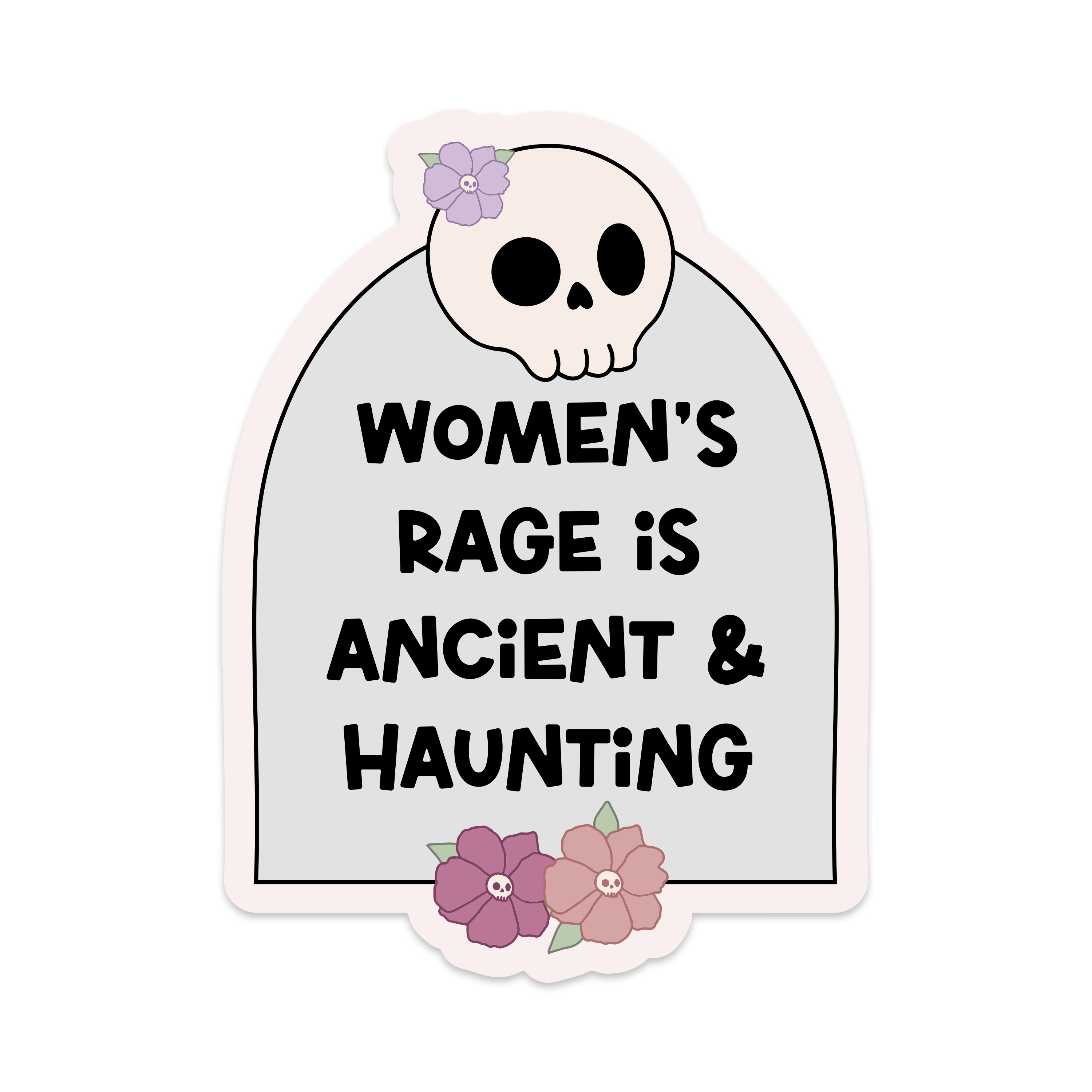 Women's Rage is Ancient & Haunting Vinyl Sticker