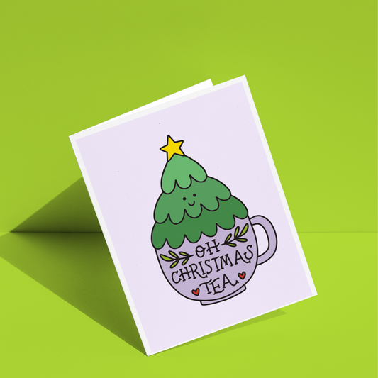 Oh Christmas Tea Greeting Card