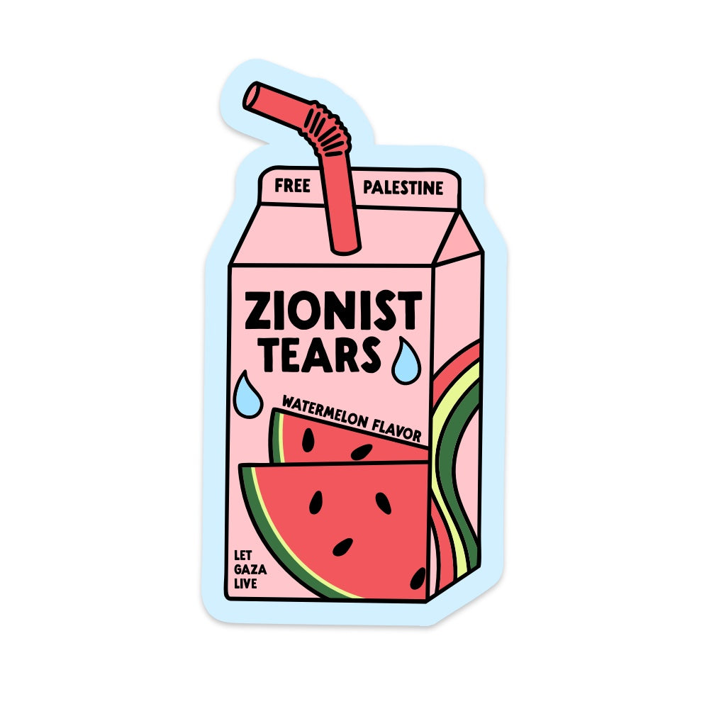 Zionist Tears Vinyl Sticker