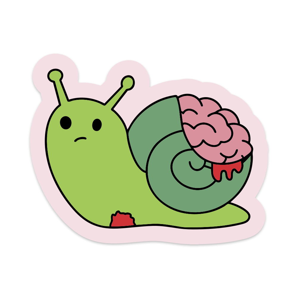 Zombie Snail Vinyl Sticker
