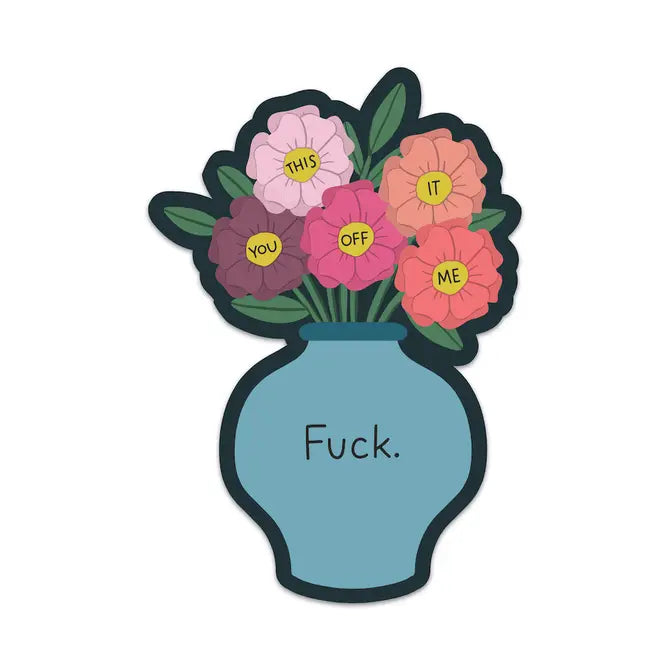 5" Fuck Bouquet Vinyl Sticker