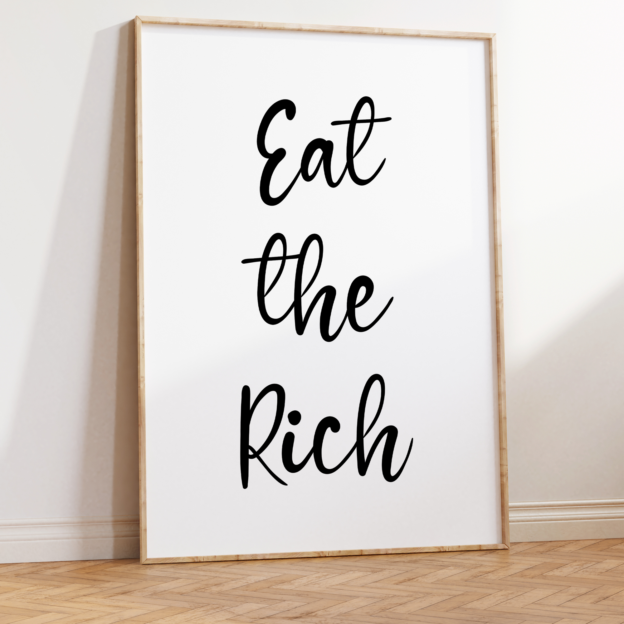 Eat the Rich Unframed Art Print