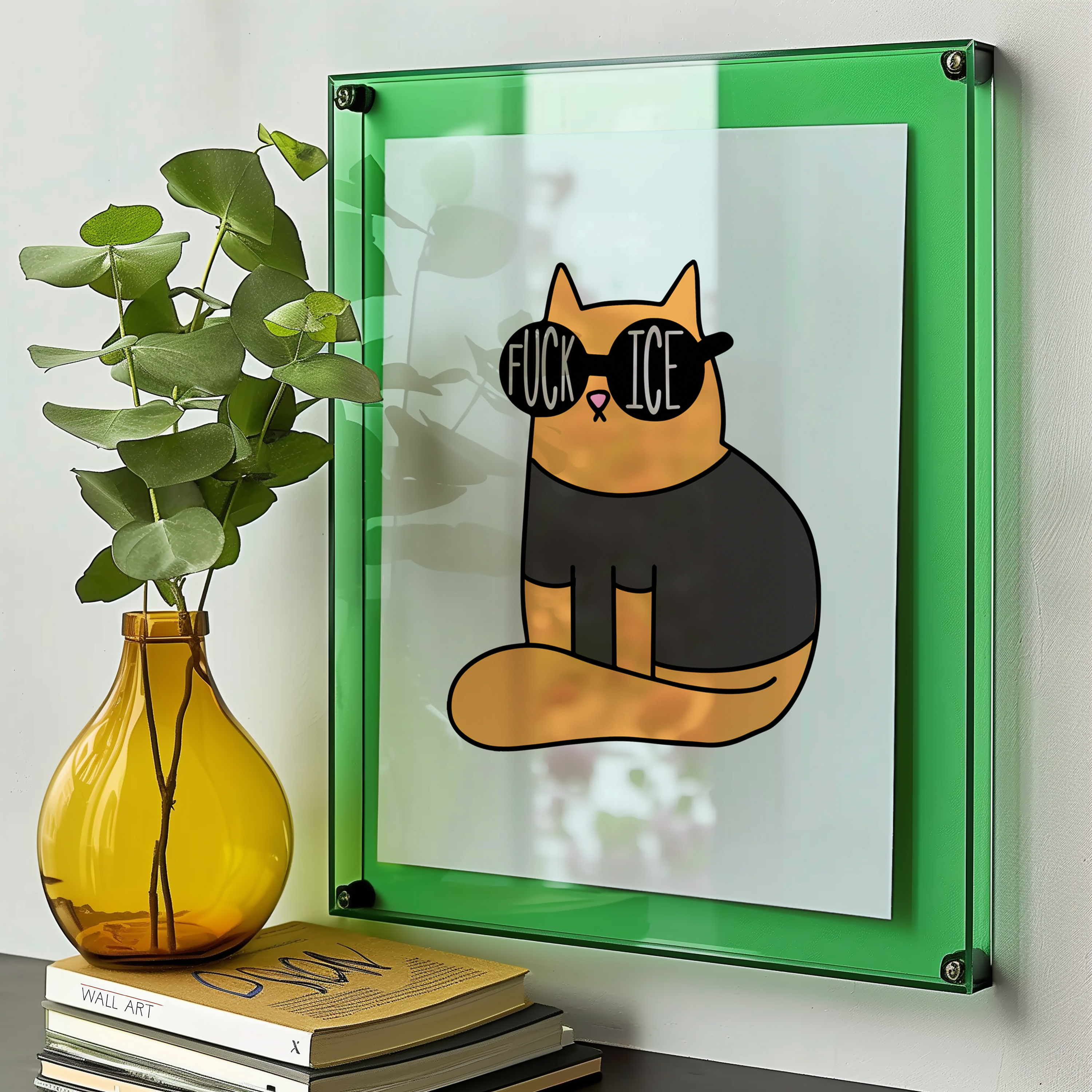 Fuck ice Unframed Art Print