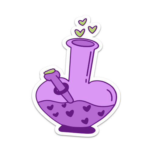 Love Bong Vinyl Sticker
