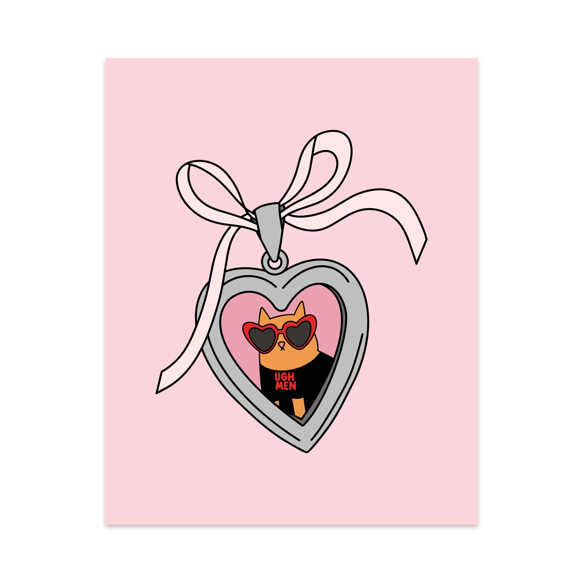 Ugh Men Locket Unframed Art Print