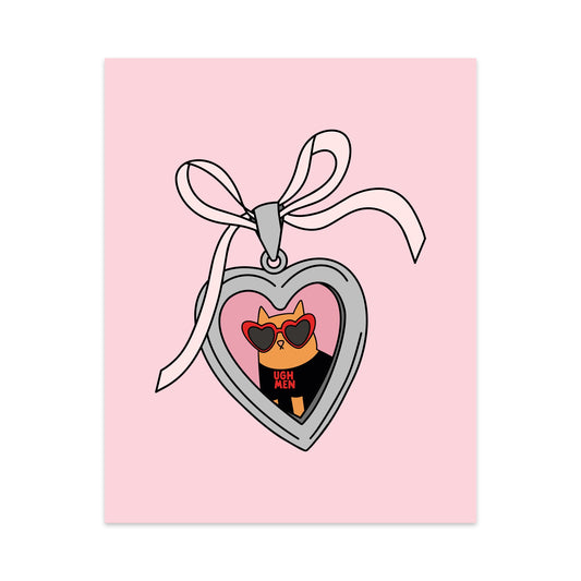 Ugh Men Locket Unframed Art Print