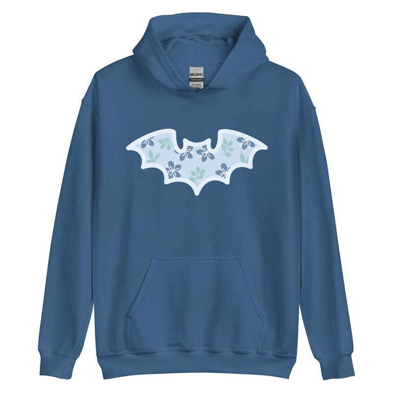 Floral Bat Unisex Hoodie