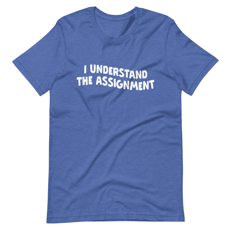 I Understand The Assignment Unisex Tee