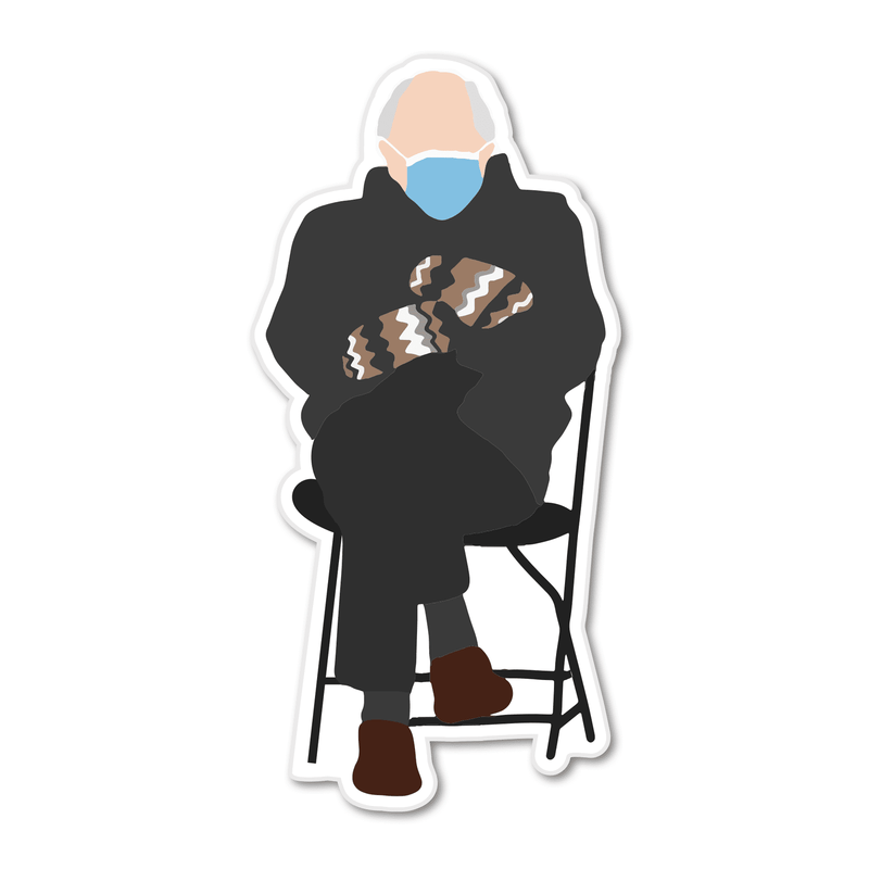 Bernie Sanders Mittens Sticker