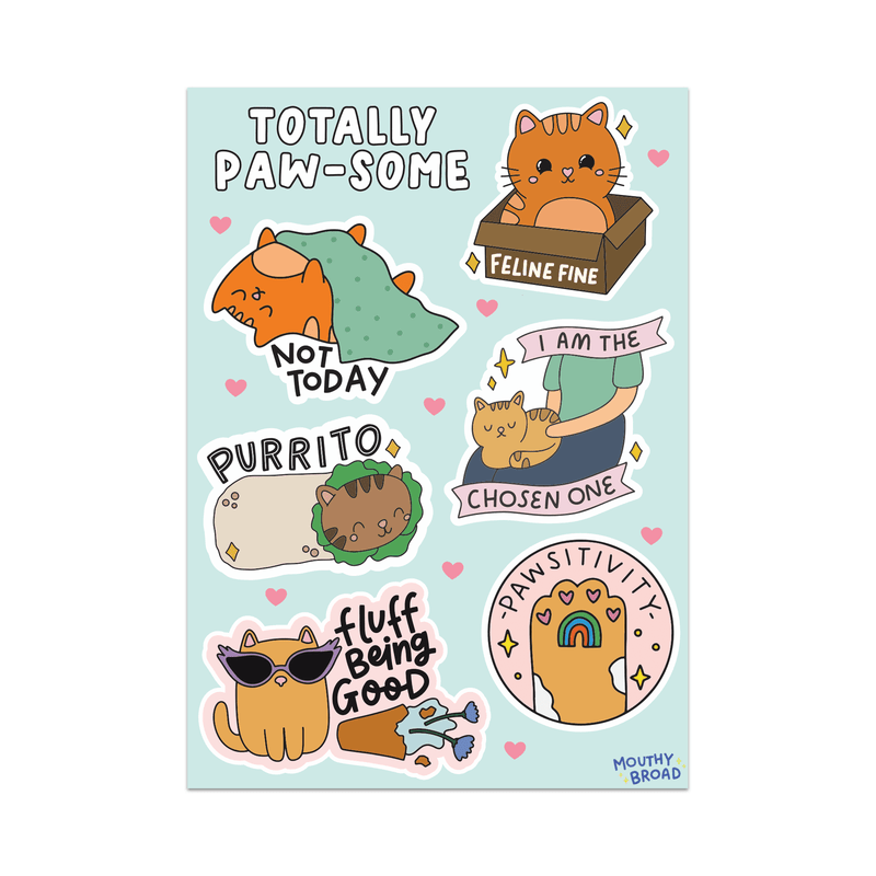 Totally Pawsome sticker Sheet